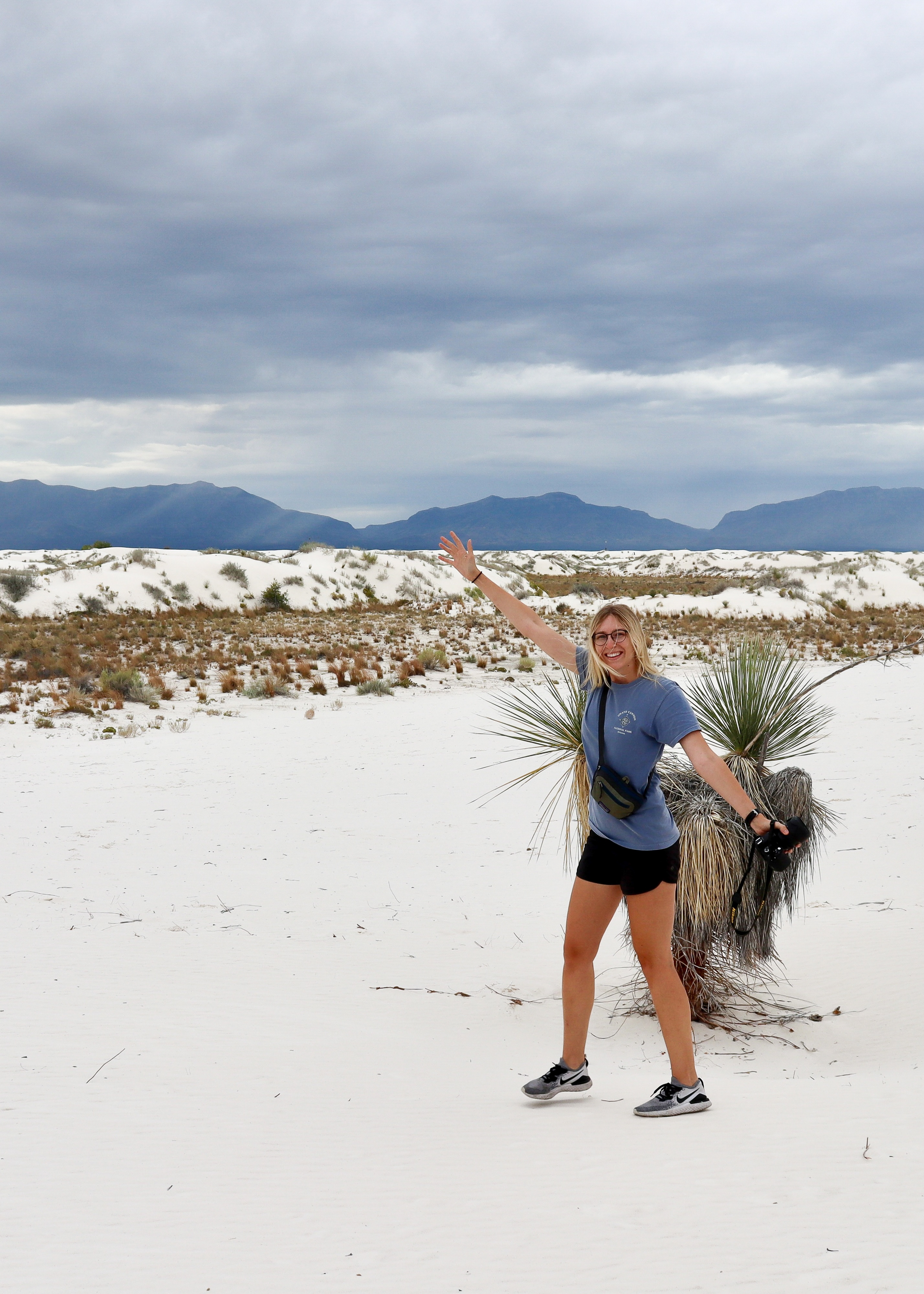 going off trail in white sands national park
